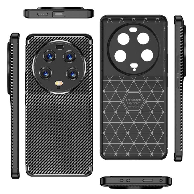 Carbon Fiber Texture Shockproof TPU Phone Case