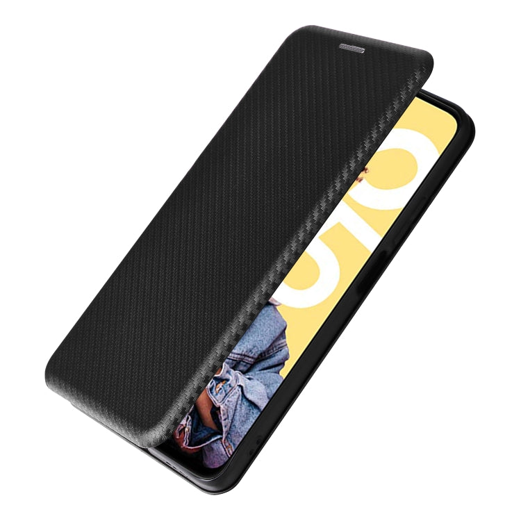 Carbon Fiber Texture Flip Leather Phone Case