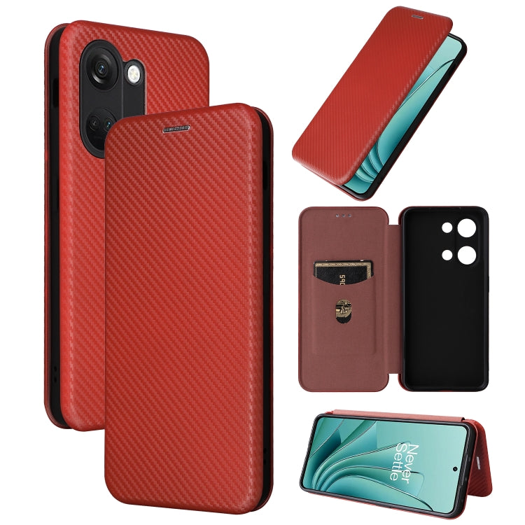 Carbon Fiber Texture Flip Leather Phone Case