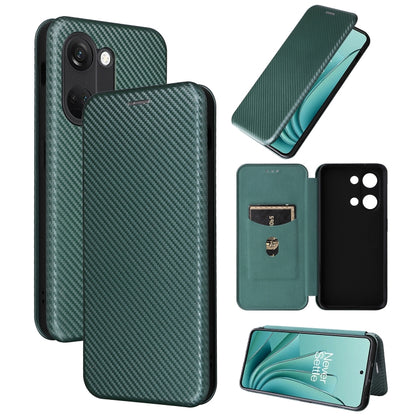 Carbon Fiber Texture Flip Leather Phone Case