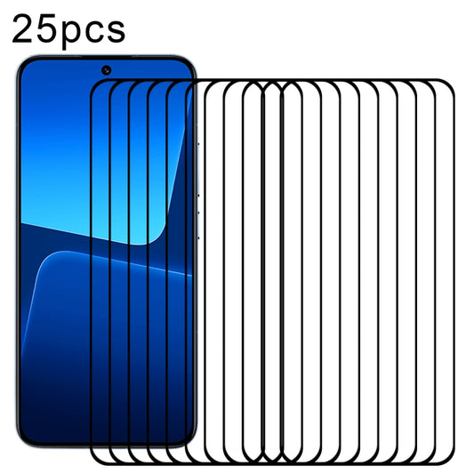 25pcs Edge Glue 9H HD 3D Curved Edge Tempered Glass Film