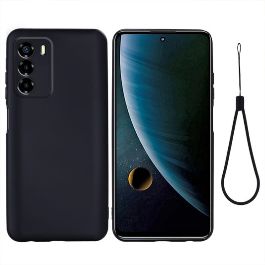 Pure Color Liquid Silicone Shockproof Full Coverage Phone Case, For ZTE Blade V40 Vita