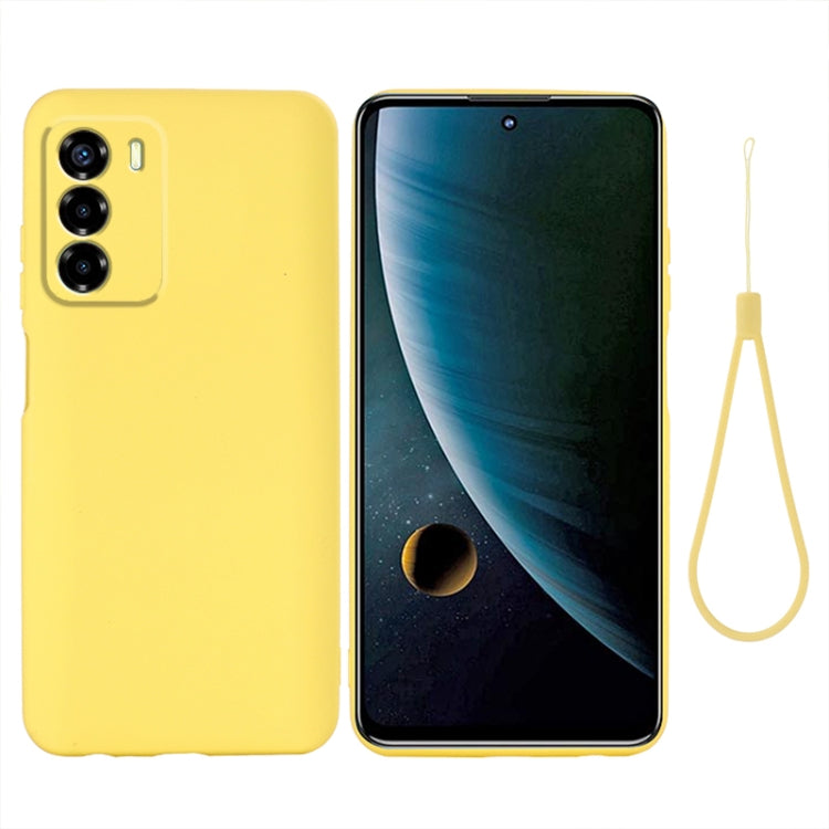 Pure Color Liquid Silicone Shockproof Full Coverage Phone Case, For ZTE Blade V40 Vita