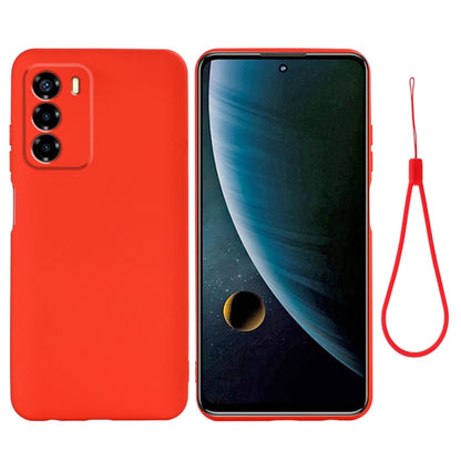 Pure Color Liquid Silicone Shockproof Full Coverage Phone Case, For ZTE Blade V40 Vita