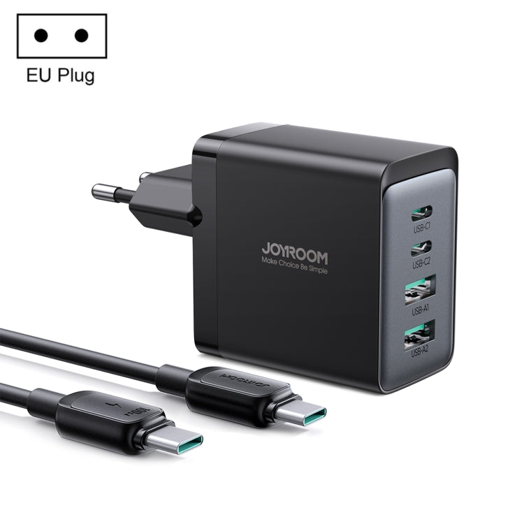JOYROOM TCG02 Gallium Nitride 67W Dual USB+Dual USB-C/Type-C Multi-Port Charger Set, EU Plug