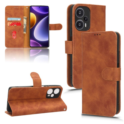 Skin Feel Magnetic Flip Leather Phone Case