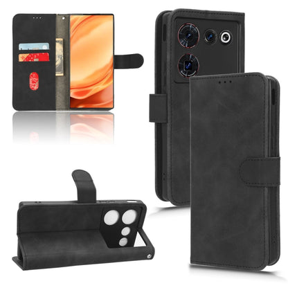 Skin Feel Magnetic Flip Leather Phone Case