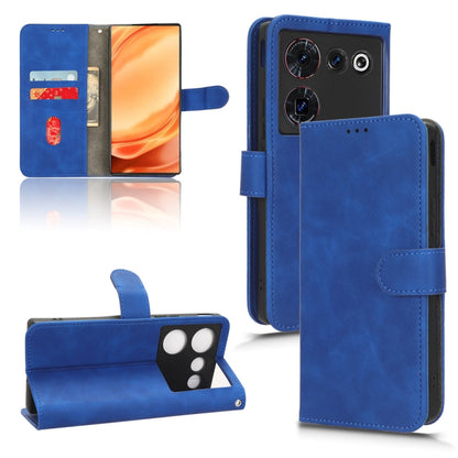 Skin Feel Magnetic Flip Leather Phone Case