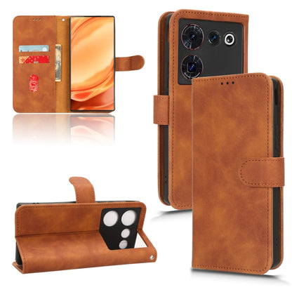 Skin Feel Magnetic Flip Leather Phone Case