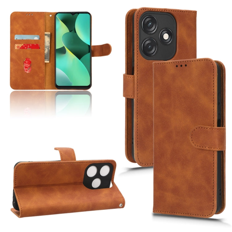 Skin Feel Magnetic Flip Leather Phone Case, For TECNO Spark 10, For TECNO Spark 10C, For TECNO Spark 10 Pro, For Motorola Moto G Power 2023 / G Paly 2023