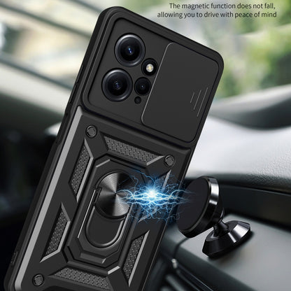 Sliding Camera Cover Design Phone Case, For Xiaomi Redmi Note 12 4G Global