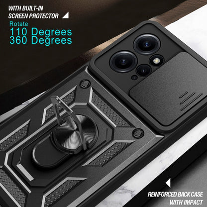 Sliding Camera Cover Design Phone Case, For Xiaomi Redmi Note 12 4G Global