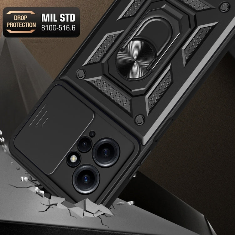 Sliding Camera Cover Design Phone Case, For Xiaomi Redmi Note 12 4G Global