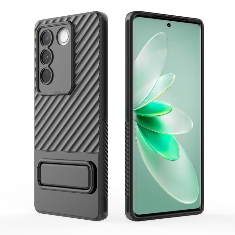 Wavy Texture TPU Phone Case with Lens Film