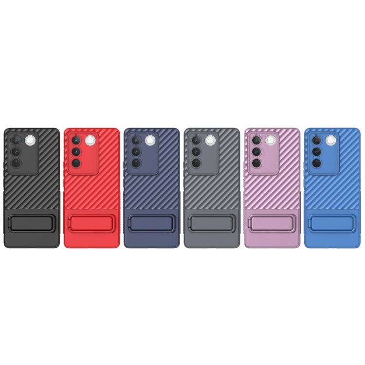 Wavy Texture TPU Phone Case with Lens Film