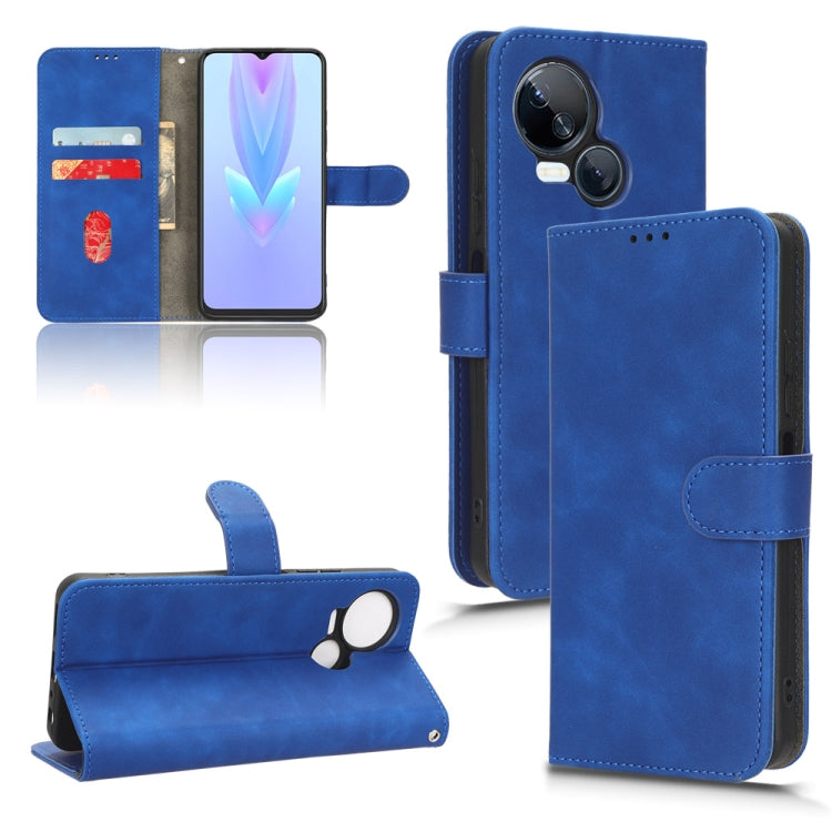 Skin Feel Magnetic Flip Leather Phone Case