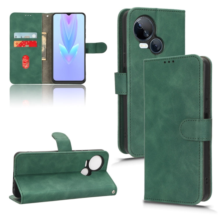 Skin Feel Magnetic Flip Leather Phone Case