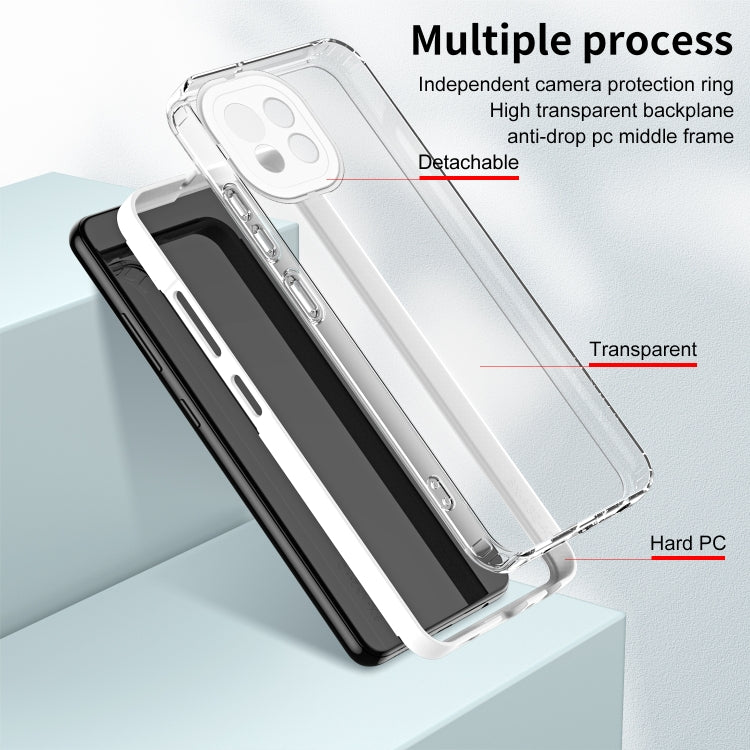 3 in 1 Clear TPU Color PC Frame Phone Case, Series 1