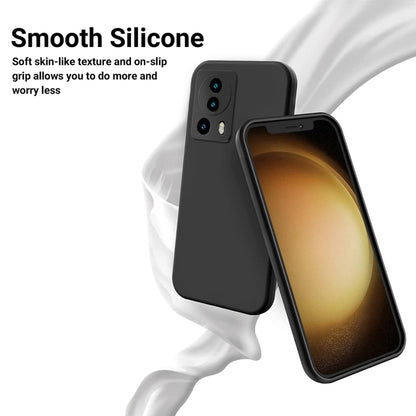 Pure Color Liquid Silicone Shockproof Phone Case