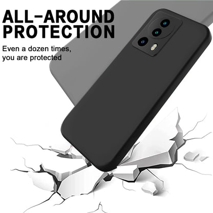 Pure Color Liquid Silicone Shockproof Phone Case