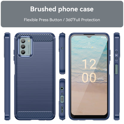 Brushed Texture Carbon Fiber TPU Phone Case