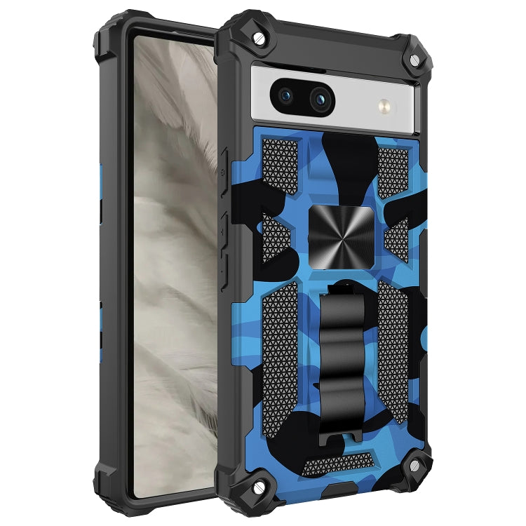 Camouflage Armor Kickstand TPU + PC Magnetic Phone Case