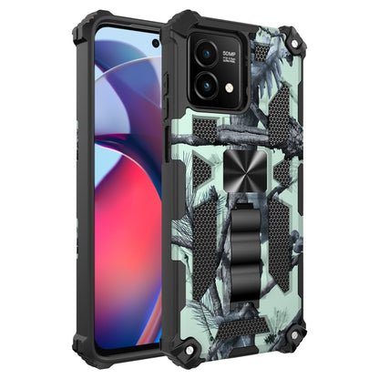 Camouflage Armor Kickstand TPU + PC Magnetic Phone Case