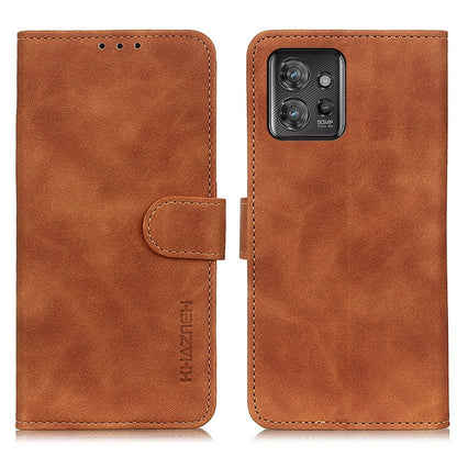 KHAZNEH Retro Texture Flip Leather Phone Case