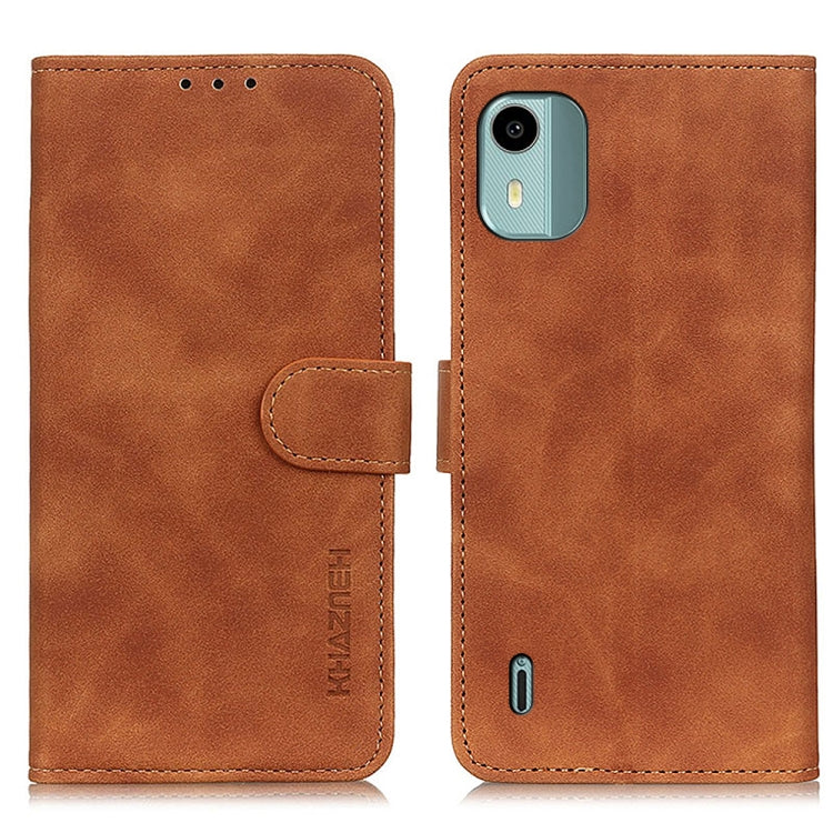 KHAZNEH Retro Texture Flip Leather Phone Case