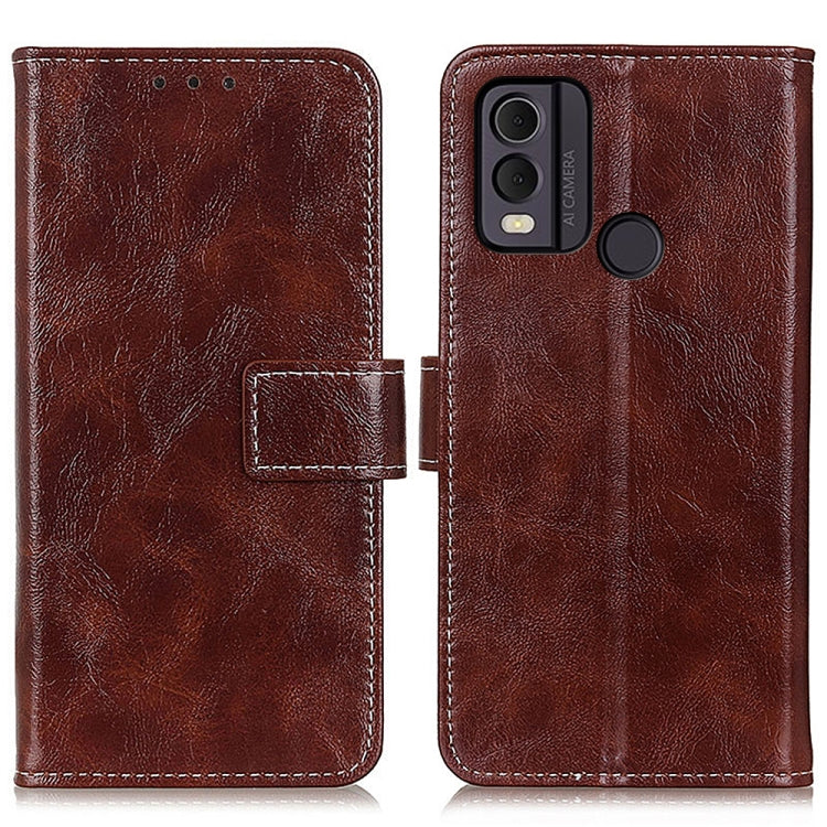 Retro Crazy Horse Texture Leather Phone Case, For Nokia C22 4G, For Nokia C12 4G