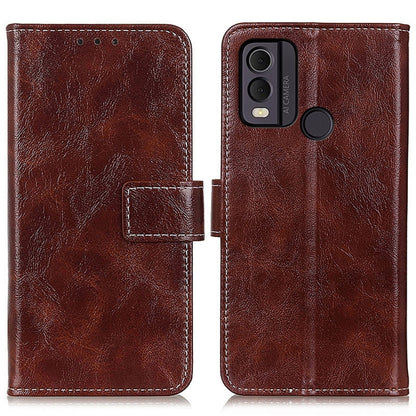 Retro Crazy Horse Texture Leather Phone Case, For Nokia C22 4G, For Nokia C12 4G