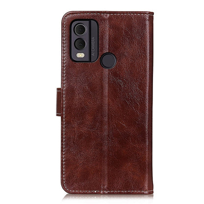 Retro Crazy Horse Texture Leather Phone Case, For Nokia C22 4G, For Nokia C12 4G