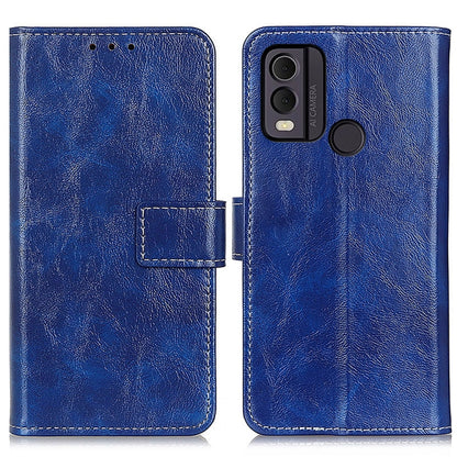 Retro Crazy Horse Texture Leather Phone Case, For Nokia C22 4G, For Nokia C12 4G