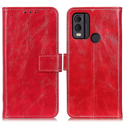 Retro Crazy Horse Texture Leather Phone Case, For Nokia C22 4G, For Nokia C12 4G