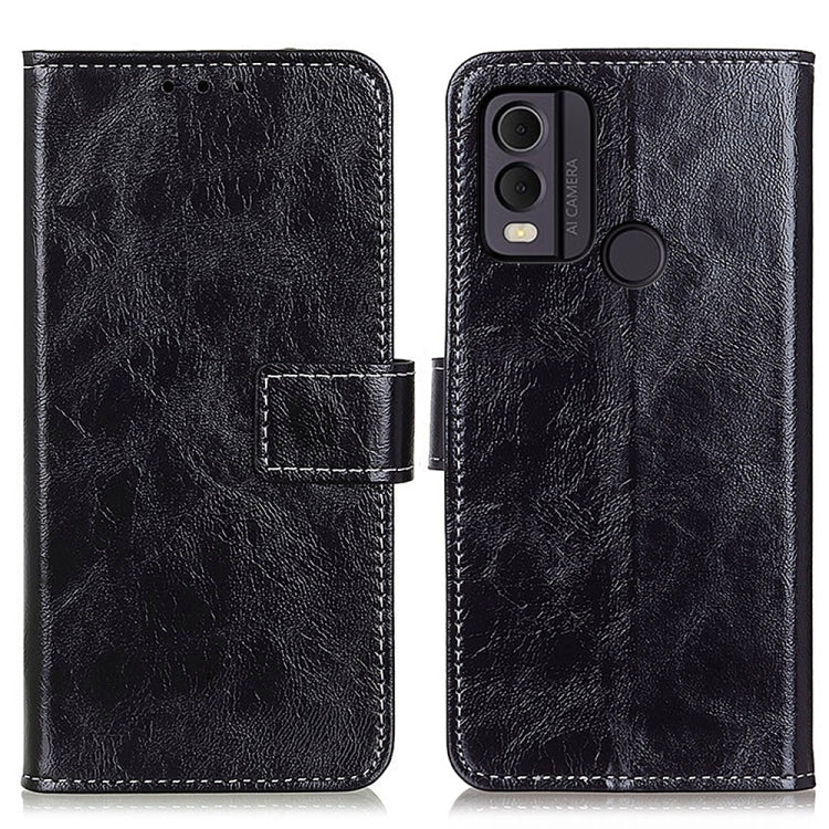 Retro Crazy Horse Texture Leather Phone Case, For Nokia C22 4G, For Nokia C12 4G