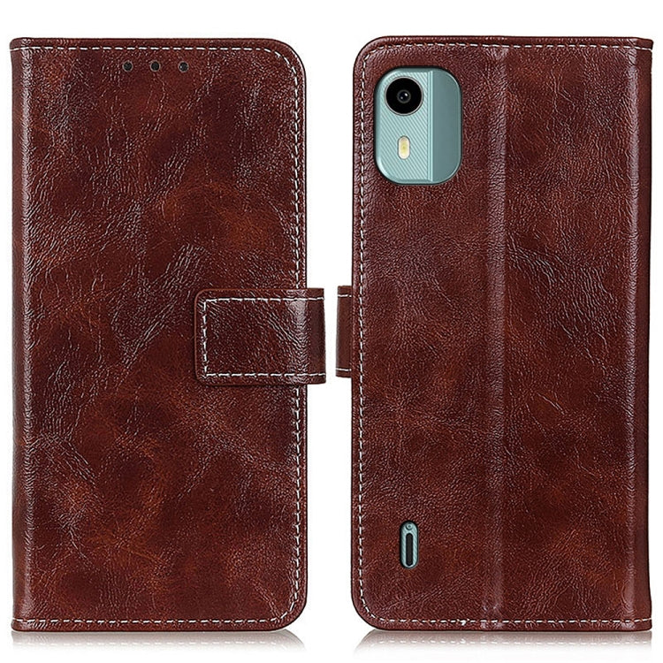 Retro Crazy Horse Texture Leather Phone Case, For Nokia C22 4G, For Nokia C12 4G