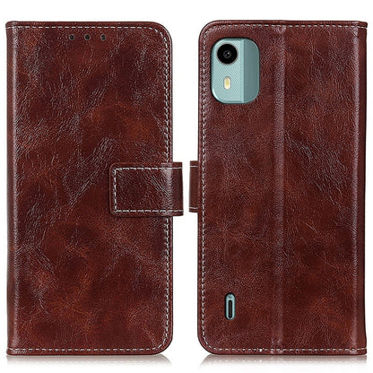 Retro Crazy Horse Texture Leather Phone Case, For Nokia C22 4G, For Nokia C12 4G