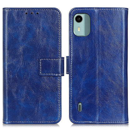 Retro Crazy Horse Texture Leather Phone Case, For Nokia C22 4G, For Nokia C12 4G