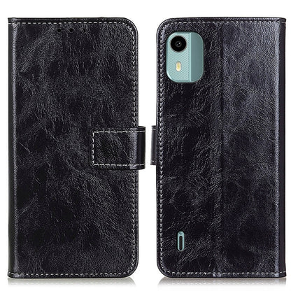 Retro Crazy Horse Texture Leather Phone Case, For Nokia C22 4G, For Nokia C12 4G