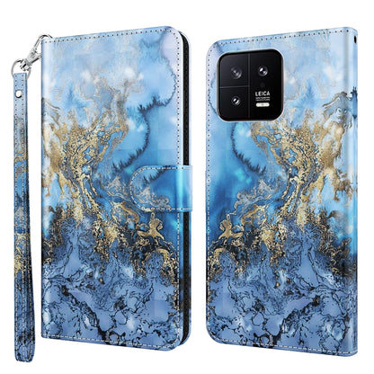 3D Painting Pattern Flip Leather Phone Case, Series 2