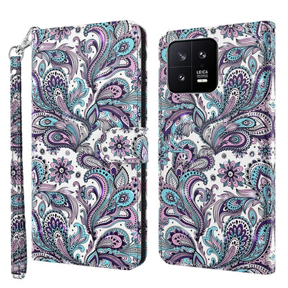 3D Painting Pattern Flip Leather Phone Case, Series 2