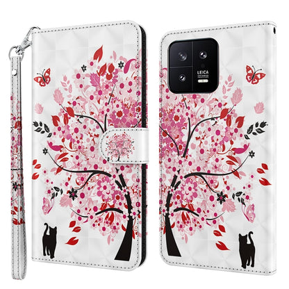 3D Painting Pattern Flip Leather Phone Case, Series 2