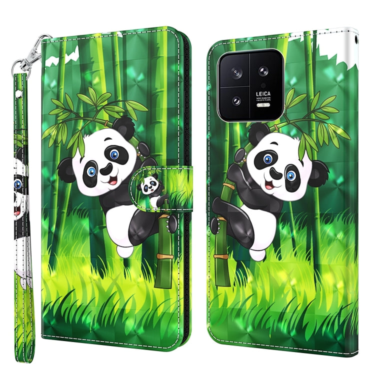 3D Painting Pattern Flip Leather Phone Case, Series 2