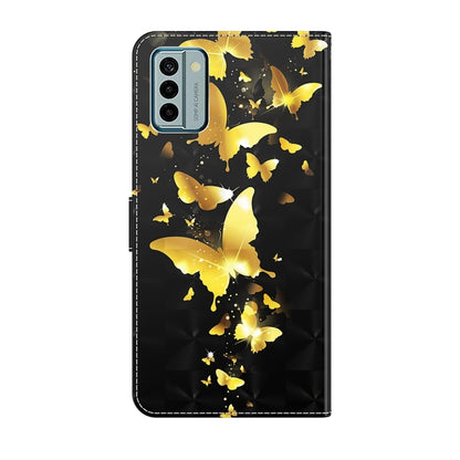 3D Painting Pattern Flip Leather Phone Case, Series 2