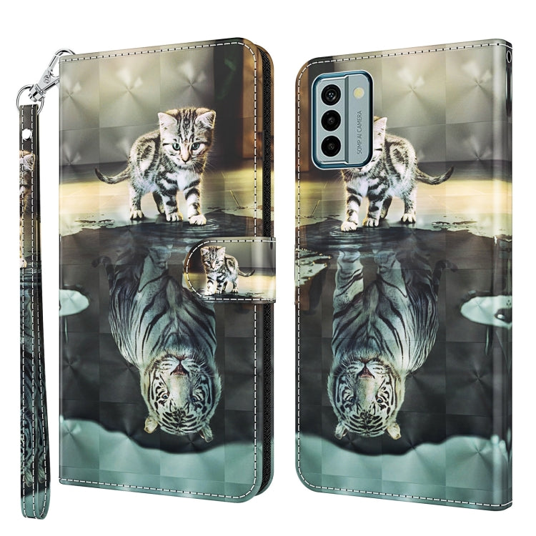 3D Painting Pattern Flip Leather Phone Case, Series 2