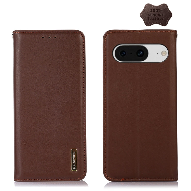 KHAZNEH Nappa Top Layer Cowhide Leather Phone Case, For Google Pixel 8, For Google Pixel 8 Pro