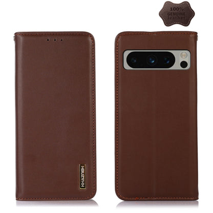 KHAZNEH Nappa Top Layer Cowhide Leather Phone Case, For Google Pixel 8, For Google Pixel 8 Pro