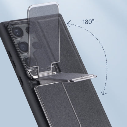 Lens Flip Cover TPU+PU Phone Case, For Samsung Galaxy S23 Ultra 5G