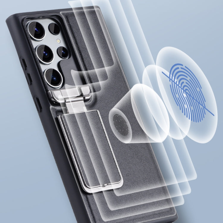 Lens Flip Cover TPU+PU Phone Case, For Samsung Galaxy S23 Ultra 5G