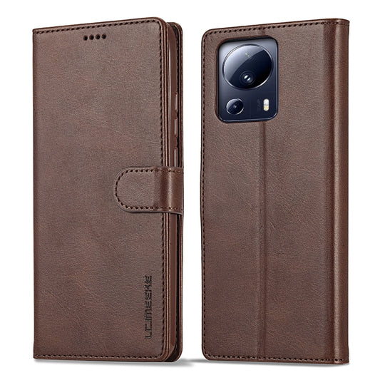 LC.IMEEKE Calf Texture Horizontal Flip Leather Case